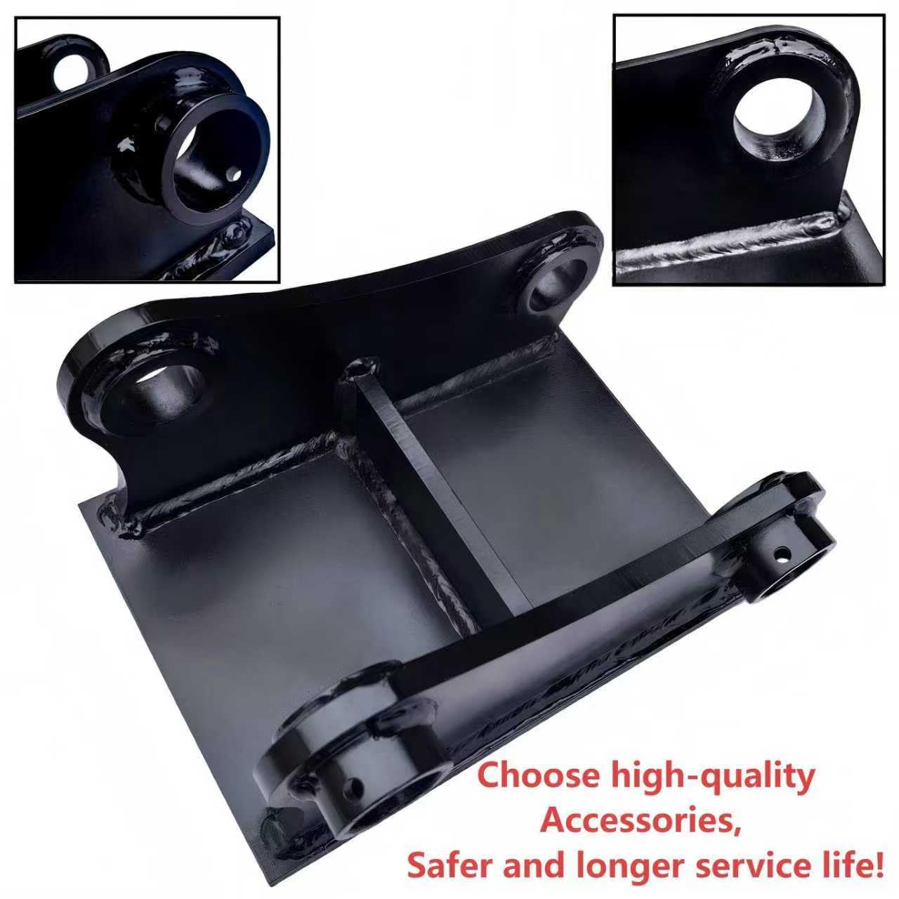 Bucket Attachment Ear Weld/Welded Base Plate on 50mm/1.97in 12“ C-C Compatible Cat 307 308 309 Mini Excavator,Mini Excavator Accessories Bucket Attachment.