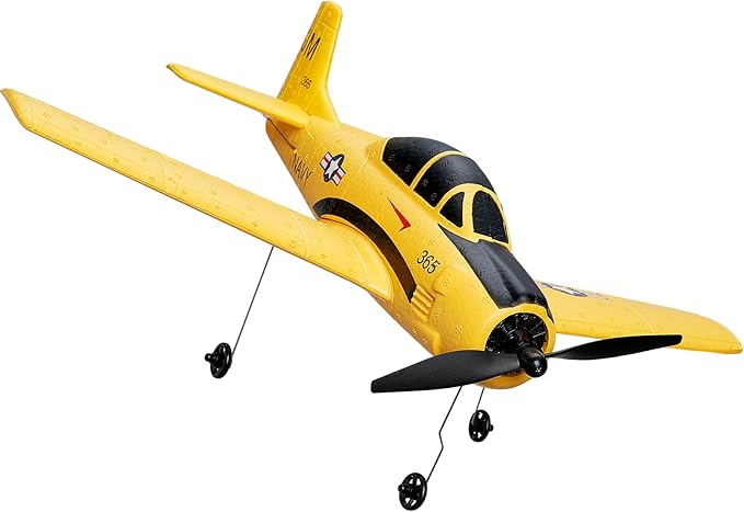 VEVOR RC Plane 2.4GHZ 4 Channel RC Airplane with 6-Axis Gyro Stabilizer&2 Batteries Ready to Fly T28 Trainer Aircraft Plane Toy RC Glider for Adults Kids Beginners Boys Birthday/Xmas Child Gift