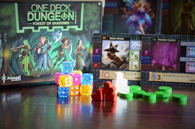 Asmadi Games One Deck Dungeon: Forest of Shadows Board Games Green