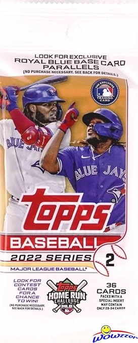 Lot of (10) 2022 Topps Series 2 Baseball EXCLUSIVE Factory Sealed JUMBO FAT CELLO Packs with 360 Cards! Loaded with Rookies Inserts Short Prints & Parallel WOWZZER!