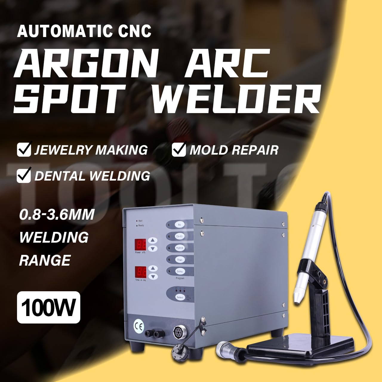 Automatic CNC Pulse Argon Arc Tig Jewelry Spot Welding Machine