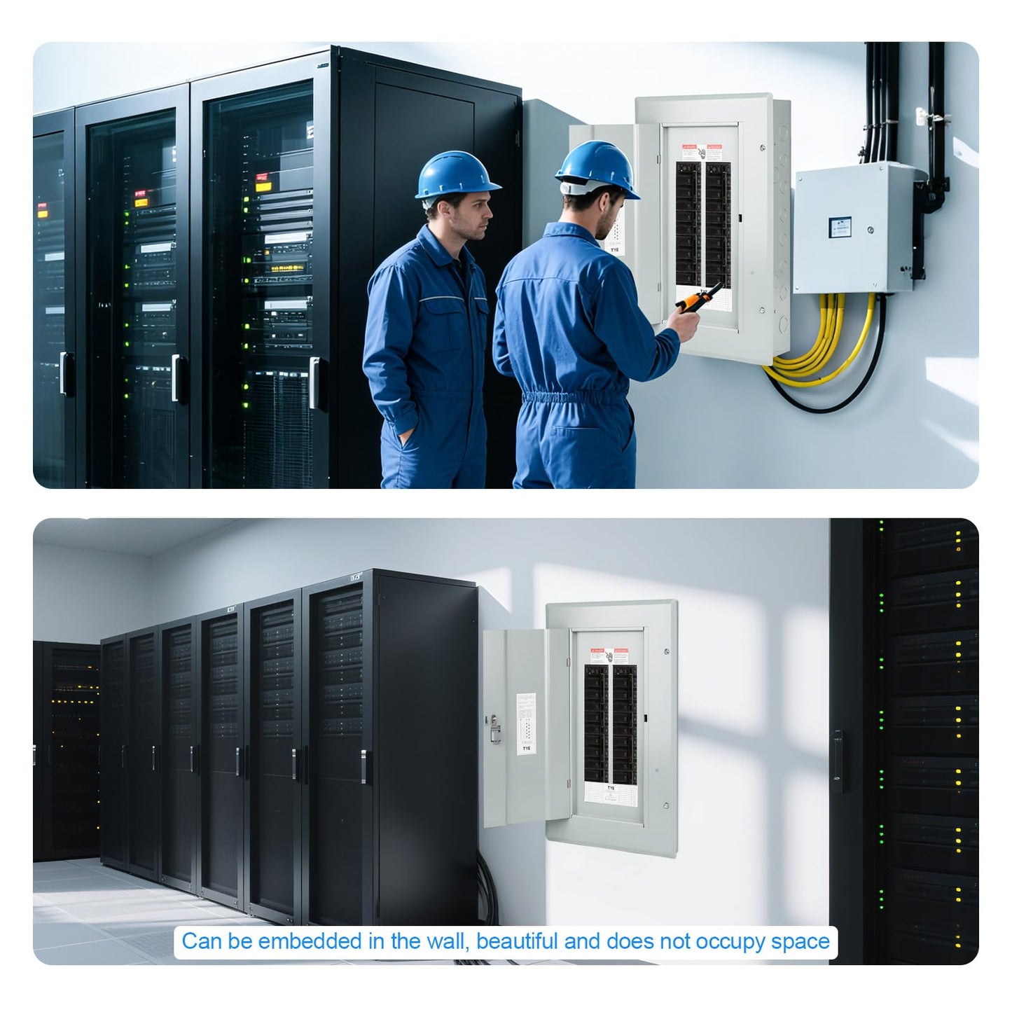 THQL Circuit Breaker Panels,20-Space, 125A Circuit Breaker Distribution Box, 120V/240V Circuit Breaker Electrical Enclosure,Indoor Main Lug Load Center