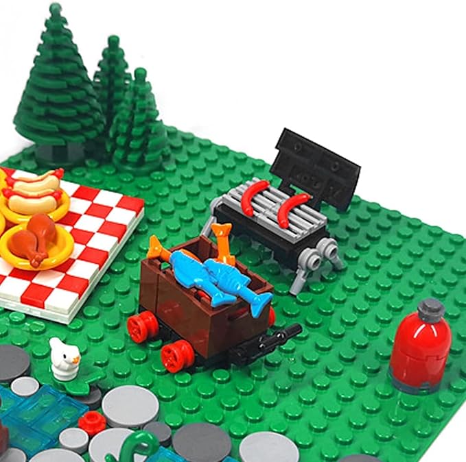 Universal Urban Camping Building Set Outdoor Forest Tent Adventure Toy Can Be Used to Build Tents Bonfires and Camping Compatible with Lego(Pc 204)