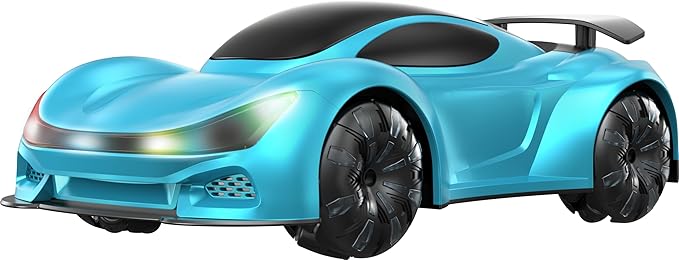 Remote Control CarGesture Sensing RC CarDrift RC Stunt Cars with Light Spray & Sound 2.4GHz Hobby RC Cars Toy for KidsDual Control 360° Rotate Birthday Gifts for Boys Girls 6+ (Blue)