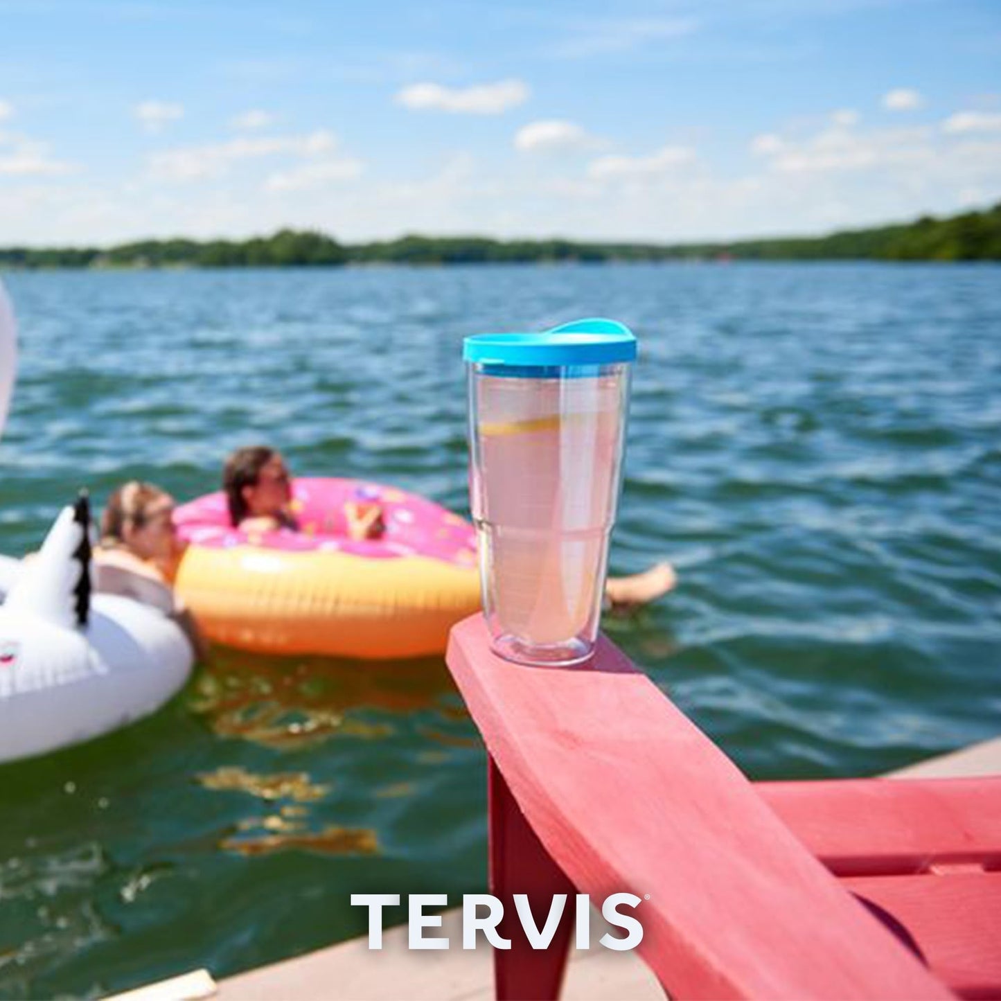 Tervis Made in USA Double Walled University of Tennessee Volunteers Insulated Tumbler Cup Keeps Drinks Cold & Hot, 24oz, Primary Logo