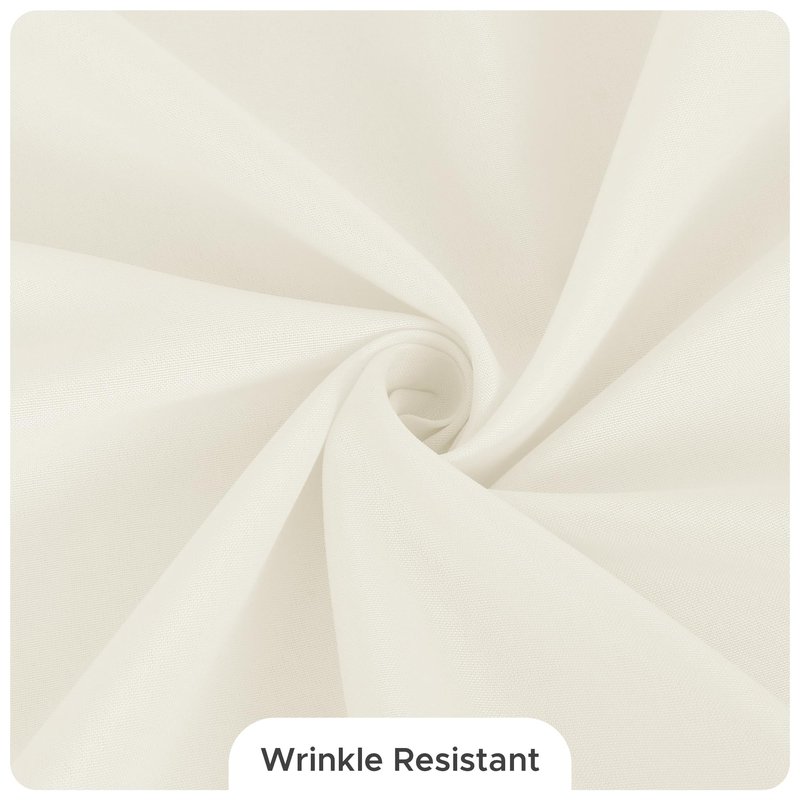 Fitable 8 Pack Round Tablecloths: Stain Resistant Wrinkle Free Circle Table Clothes, Washable Reusable Polyester Table Covers for Wedding Party Birthday Banquet Reception(Ivory, 84 Inch)