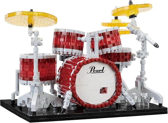 nanoblock - Instruments - Pearl Drum Set (Masters) Advanced Hobby Series Building Kit