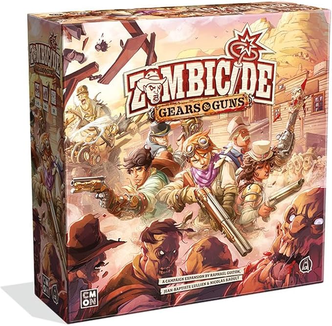 Zombicide Gears & Guns Expansion - Enter The Steam Age of Undead Extermination! Cooperative Strategy Game with Tabletop Miniatures Ages 14+ 1-6 Players 45-60 Min Playtime Made by CMON