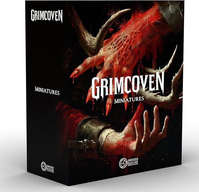 Awaken Realms Grimcoven Miniatures Box - Includes Detailed Hunter Companion & Enemy Figures Enhance Gameplay Immersion & Visuals Ages 14+ 1-5 Players 3 Hour Playtime