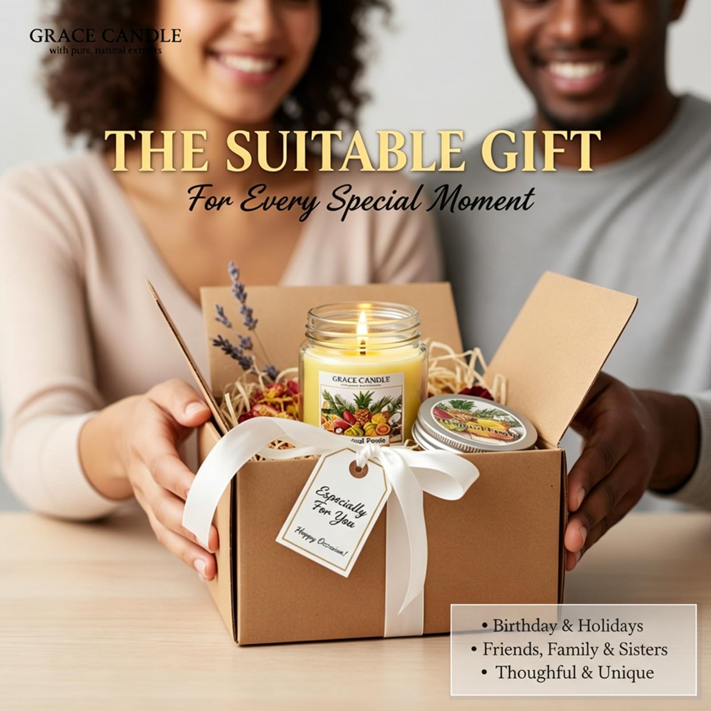 Covtlykne 4oz Scented Candles, 2.48 Inches Scented Soy Candle 18 Hours Burn Time for Home Decor (Tropical Fruit)