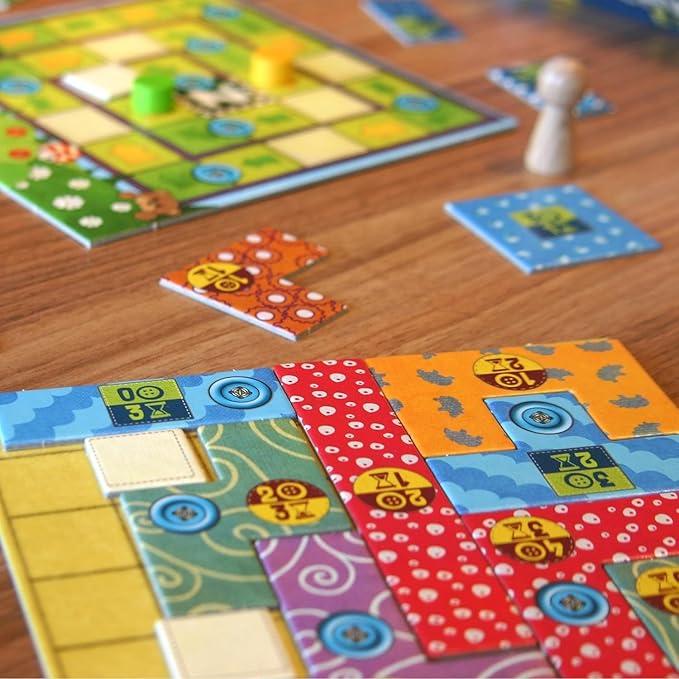 Patchwork Express Board Game - Fast-Paced Two-Player Quilting Strategy Game! Interactive Puzzle Game for Kids & Adults Ages 6+ 2 Players 20 Minute Playtime Made by Lookout Games
