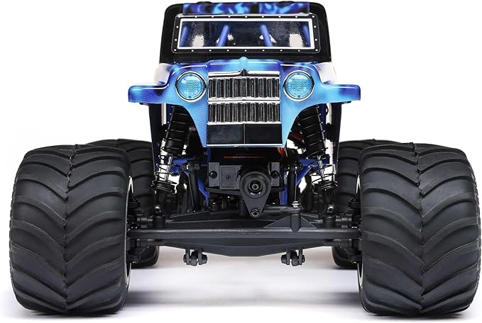 Losi 1/18 Mini LMT Son Uva Digger 2S 4X4 RTR Brushed Monster Truck Battery & Charger Included Blue LOS01026T2