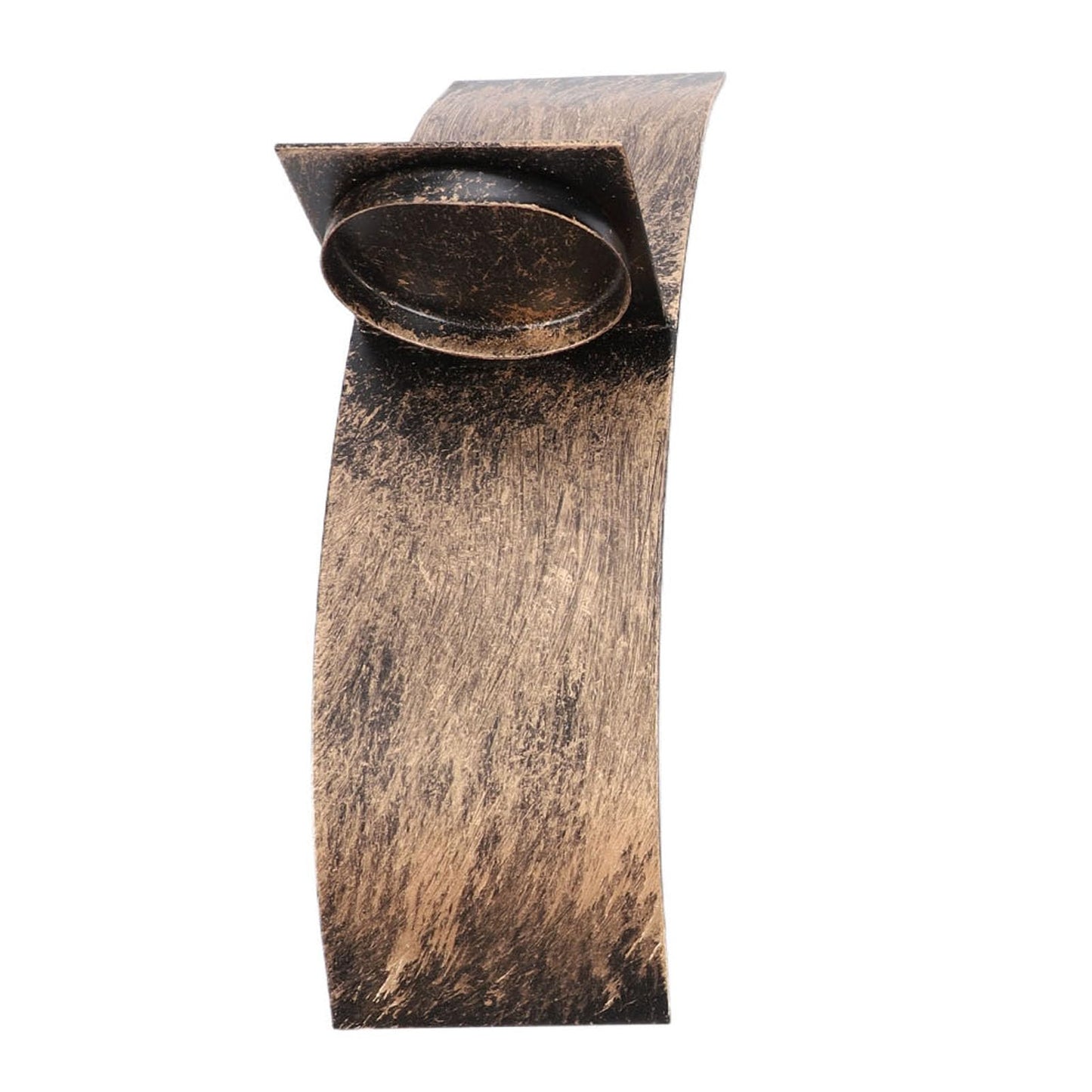 AMONIDA Rustic Wall Candle Holder, Vintage Bronze Iron Wall Mounted Tealight Sconce, Candle Sconce with Transparent Glass Cup, Ideal for Bedroom, Bathroom, Entryway, Hallway &