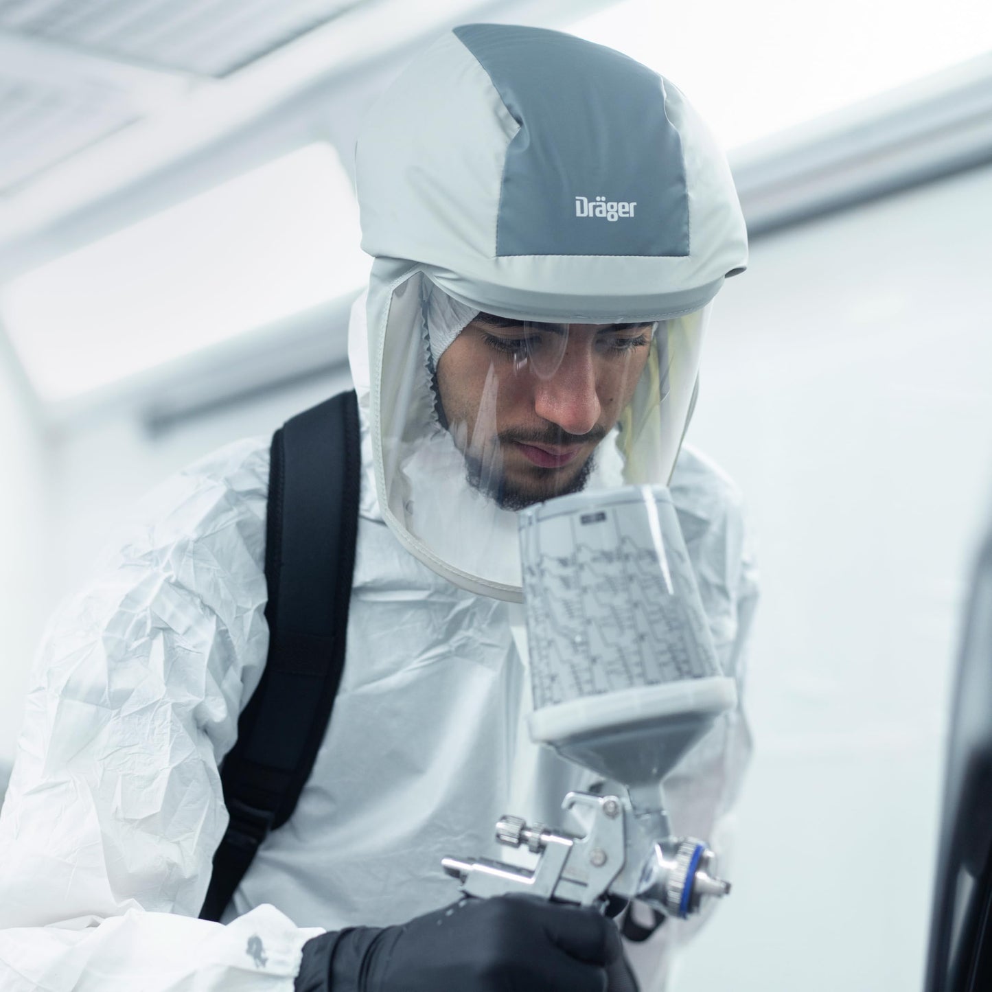 Dräger Premium Hood for X-plore 8500, Short Hood | Reusable Safety Hood for Powered Air-Purifying Respirator (PAPR), Size S/M