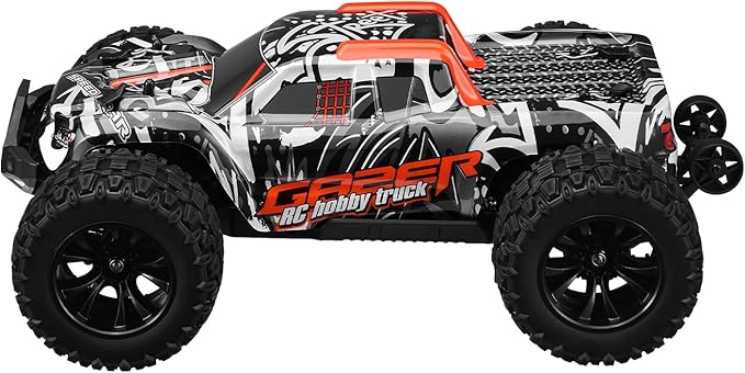 VEVOR Remote Control Car 1:14 Scale RC for Kids All Terrain 4WD Off-Road Monster Truck with 45 Wheelie & 2 Batteries 38 km/h High Speed Hobby Racing - Ideal Gift for 8+ Years Kids