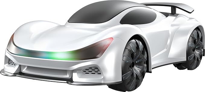 Remote Control CarGesture Sensing RC CarDrift RC Stunt Cars with Light Spray & Sound 2.4GHz Hobby RC Cars Toy for KidsDual Control 360° Rotate Birthday Gifts for Boys Girls 6+ (White)