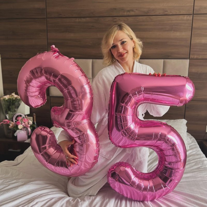 Pink Number 27 Balloons 40 inch, 27 Number Balloons, 27th Birthday Decorations, 27 Year Old Women Pink Party Supplies