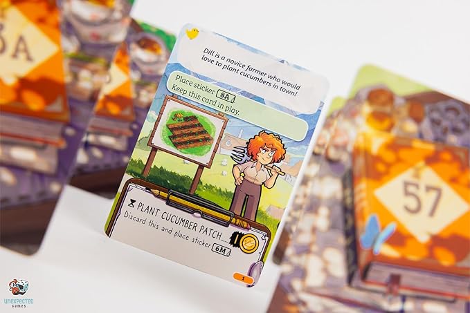 Asmodee Cozy Stickerville Board Game - Narrative Strategy Game of Village Building & Storytelling Family-Friendly Fun for Kids & Adults Ages 8+ 1-6 Players 30 Minute Playtime