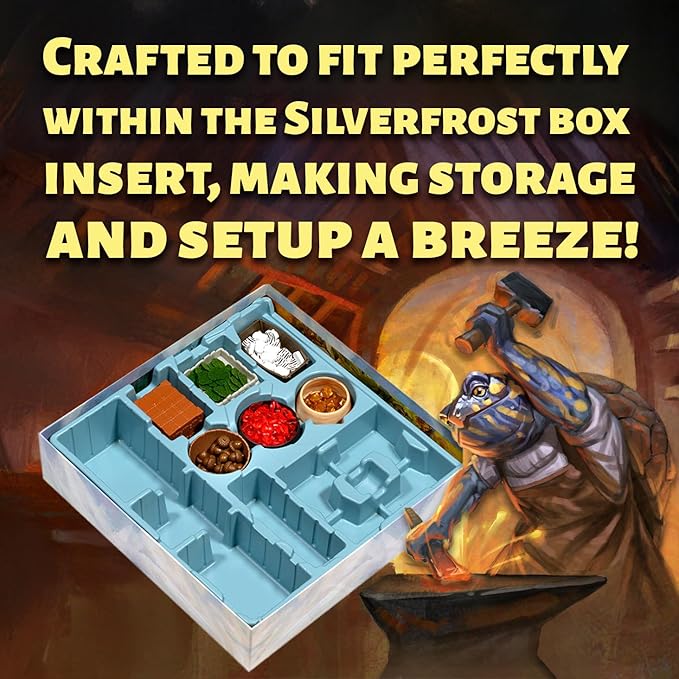 Everdell Silverfrost Deluxe Resource Vessels – Premium 3D Component Holders Upgraded Board Game Accessories Holders for Resources & Tokens