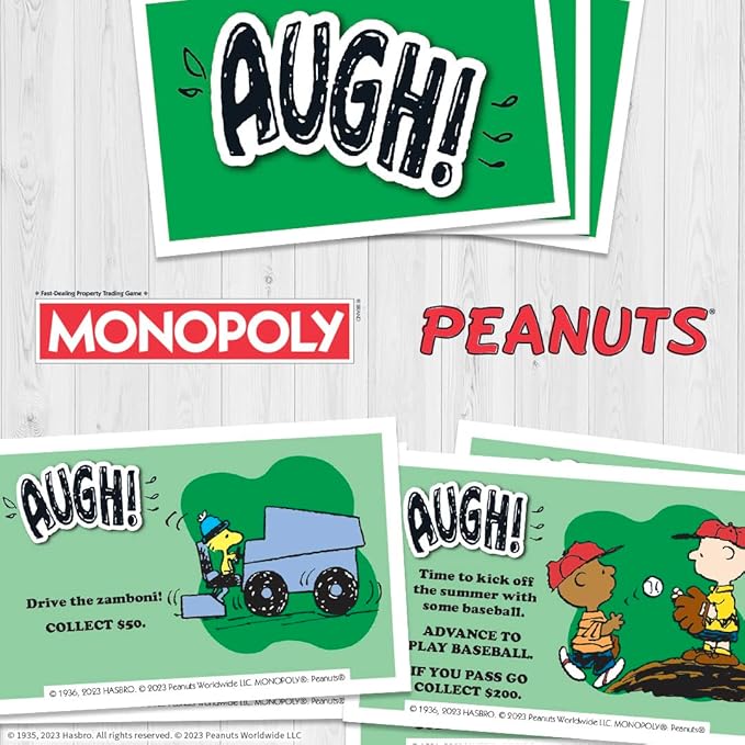 Monopoly Peanuts Board Game Play as Snoopy on Sled Baseball Cap Kite Eating Tree & More Officially Licensed and Collectible Monopoly Game Based On The Famous Comic Strip Peanuts