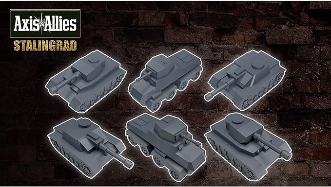 Renegade Game Studios Games Axis & Allies Stalingrad WWII Strategy Board Game with 150+ Miniatures Two Player Tactics Ages 14+