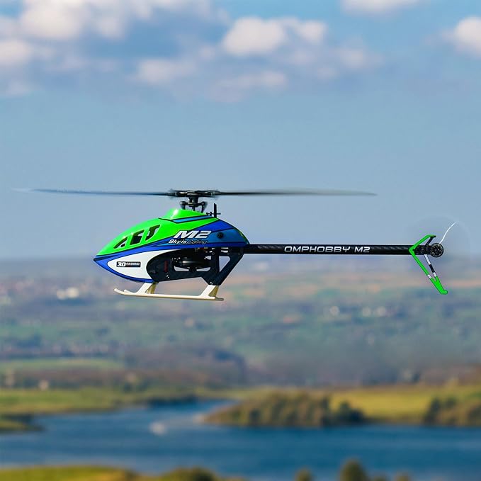 OMPHOBBY M2 V3 PRO RC Helicopter for Adults Support APP Tuning & Telemetry 6CH 3D Brushless Direct Drive Lightweight 320g OFS3 Flight Control 200-Class Mini Helicopter for Outdoor Orange PNP