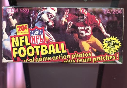 1978 Fleer Football Card Set Wax Pack Box Team Patches Action Photo Tony Dorsett