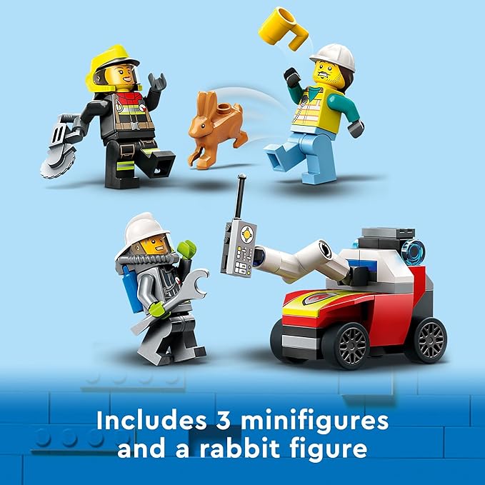 LEGO City Fire Command Truck Building Set - Fire Truck Toy with Land & Air Drones for Boys & Girls Ages 7+ - Kids Pretend Play Toy with 3 Minifigures - Gift Ideas for Birthdays - 60374