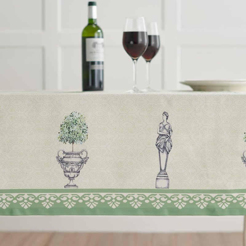 Maison d' Hermine Table Cloth Rectangle Table 100% Cotton 60 x 120 Inches Tablecloth Reusable Decorative for Dining Kitchen Room Farmhouse Home Gifts for Mothers Day Spring Summer - Jardin Du Roy