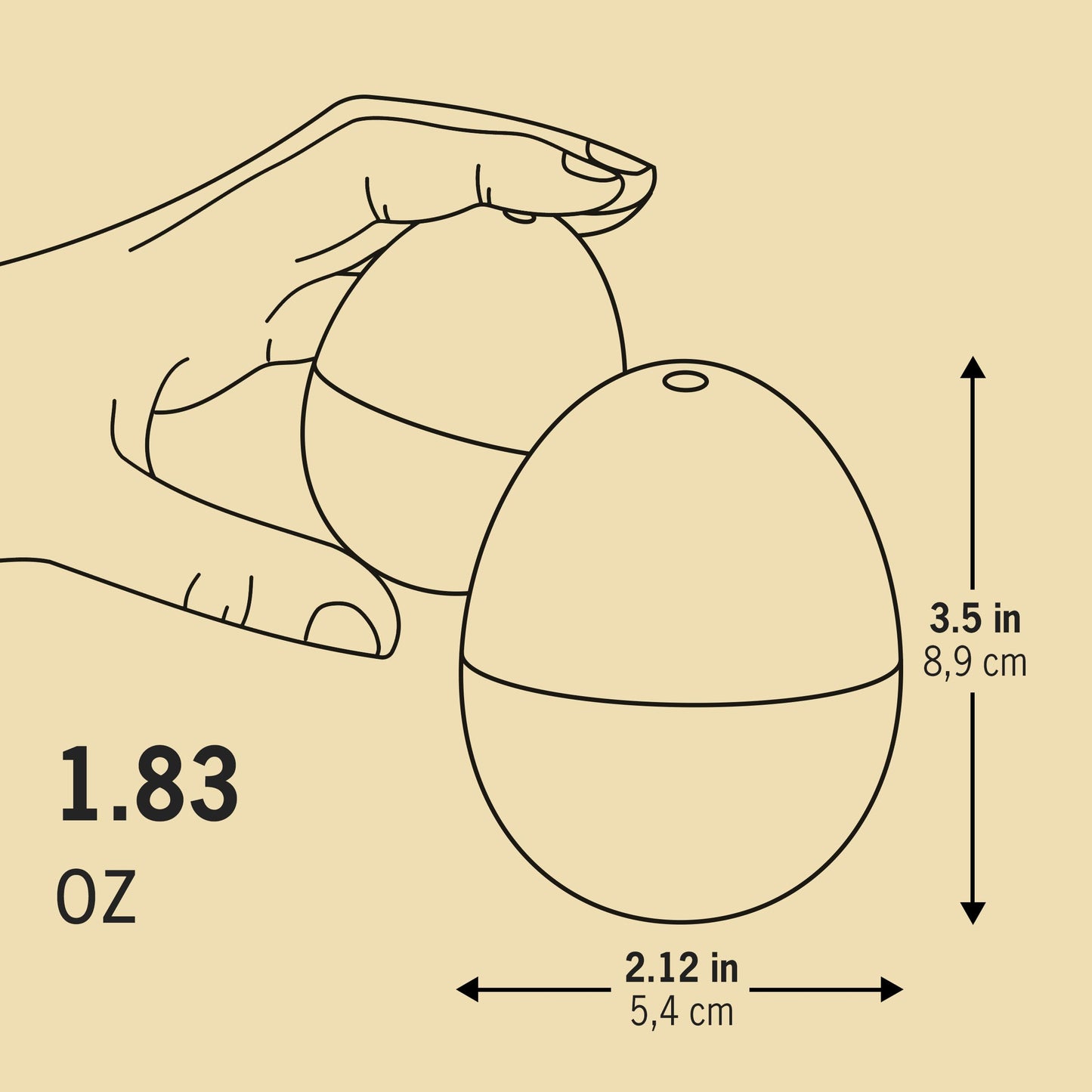 Hippie BeepEgg – Egg Timer for Boiling Eggs – Musical Egg Cooker for Soft, Medium, Hard Boiled Eggs – Food Safe – Singing Floating Egg Timer – Egg Cooker for 3 Levels of Doneness - Brainstream