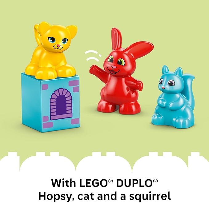 LEGO DUPLO Hopsy’s Castle Game Building Toy for Pretend Play - Learning & Education Play Set for Boys & Girls Ages 3+ - Toddlers Learn Skills Through Play - Gift Idea for Family Game Night -