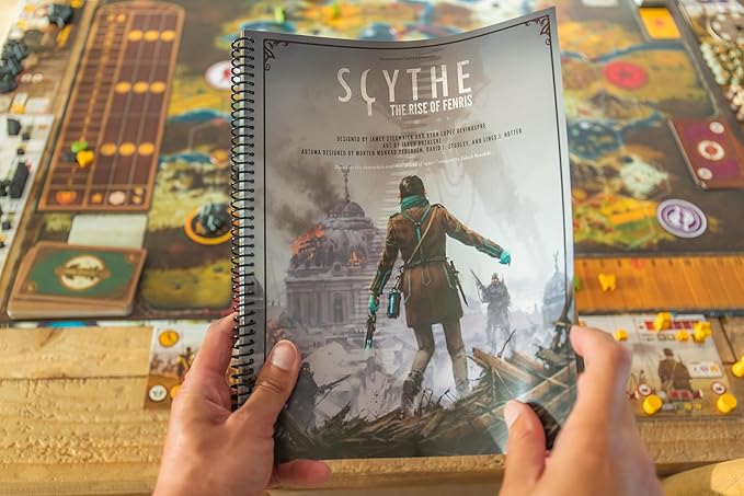 Stonemaier Games: Scythe: The Rise of Fenris by Ryan Lopez DeVinaspre & Jamey Stegmaier | 8 Episode Scythe Campaign and 11 Modules Including a Cooperative Mode | Add to Scythe | 1-5 Players 115
