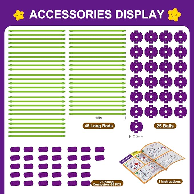 SpringFlower 100 PCS Glow in The Dark Fort Building Kit for KidsEducational Gift for 3 4 5 6 7 8 9 10 11 12 Years Old Boys and GirlsSTEM Construction Toys