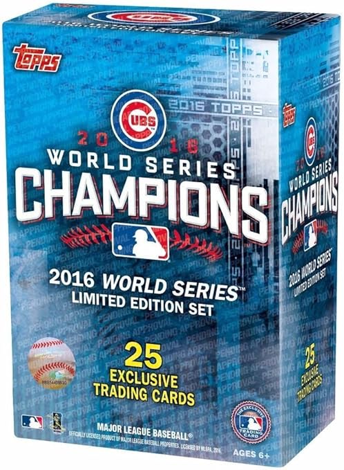 2016 Topps Chicago Cubs World Series CHAMPIONS Box Set With Kris Bryant Kyle Schwarber Anthony Rizzo Addison Russell Javier Baez David Ross & Others