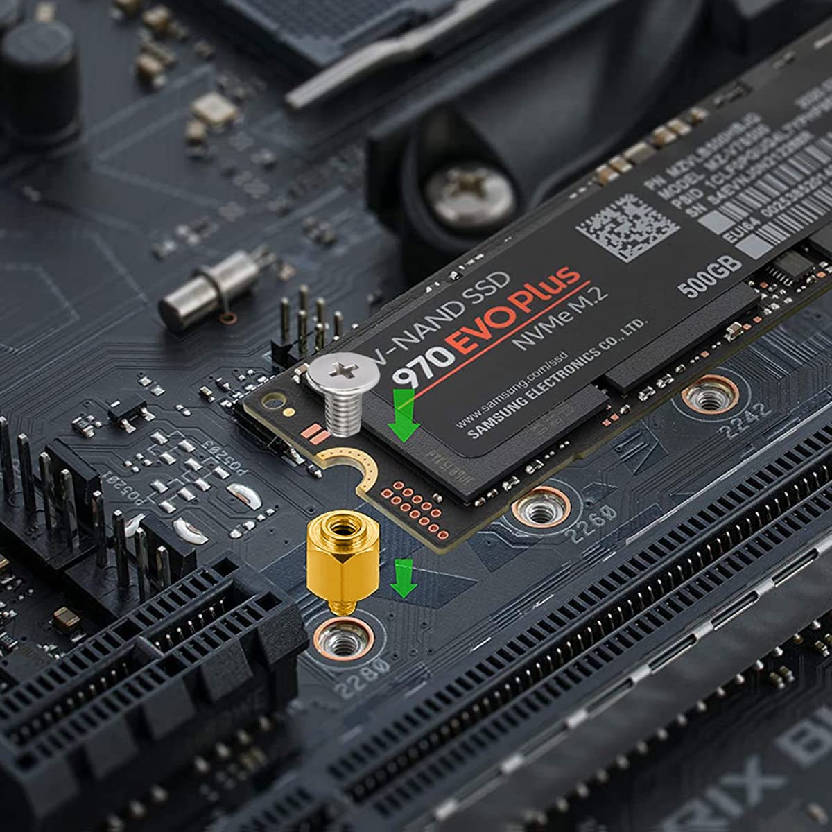 M.2 SSD mounting Screw kit for ASUS Motherboards