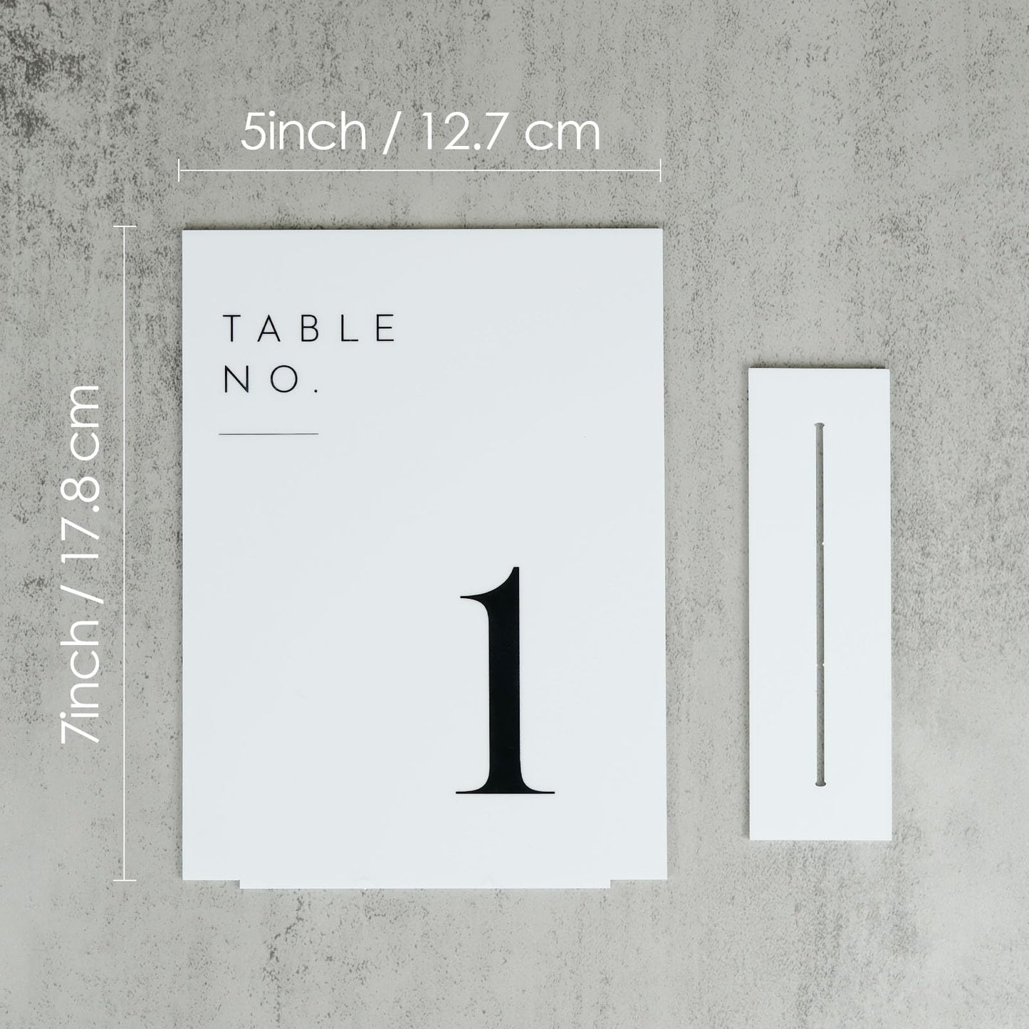 JINMURY White Wedding Table Numbers 1-20 with Stands, 5"x7" White Acrylic Table Numbers, Perfect for Wedding Reception, Party, Anniversary, Event