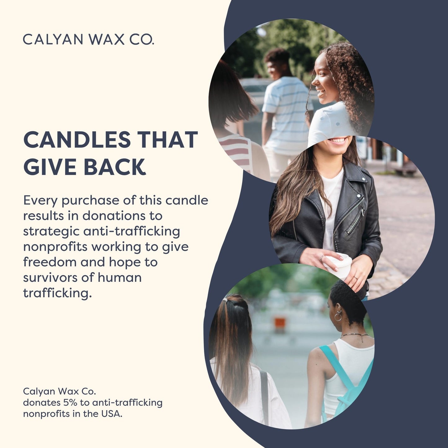 Calyan Wax Co. Oakmoss & Amber Scented Candle - 57 Hour Burn - Luxury Clean Soy Wax Candles - Long Lasting Amber Glass Jar Candle for Home - 7.2oz