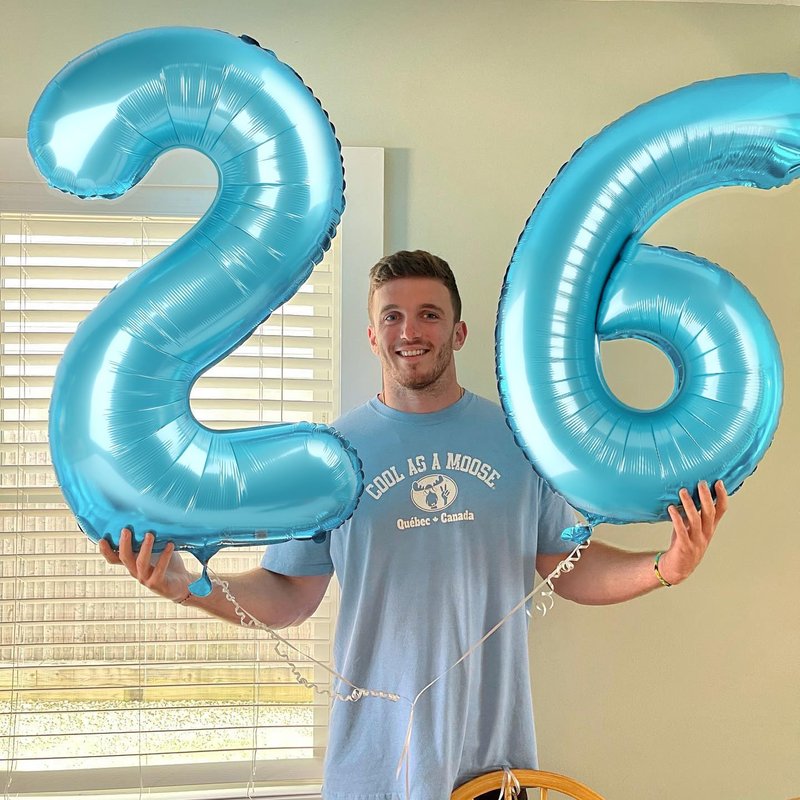 Pearlescent Blue Number 15 Balloon 40 inch, 15 Number Balloons, 15th Birthday Decorations for Girls Boys, 15 Year Old Pearlescent Blue Party Supplies