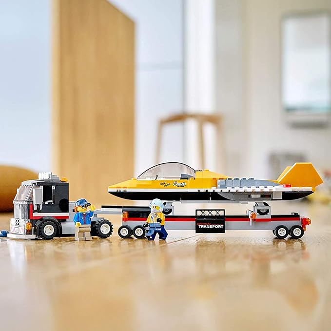 LEGO City Airshow Jet Transporter 60289 Building Kit Fun Toy Playset for Kids New 2021 (281 Pieces)