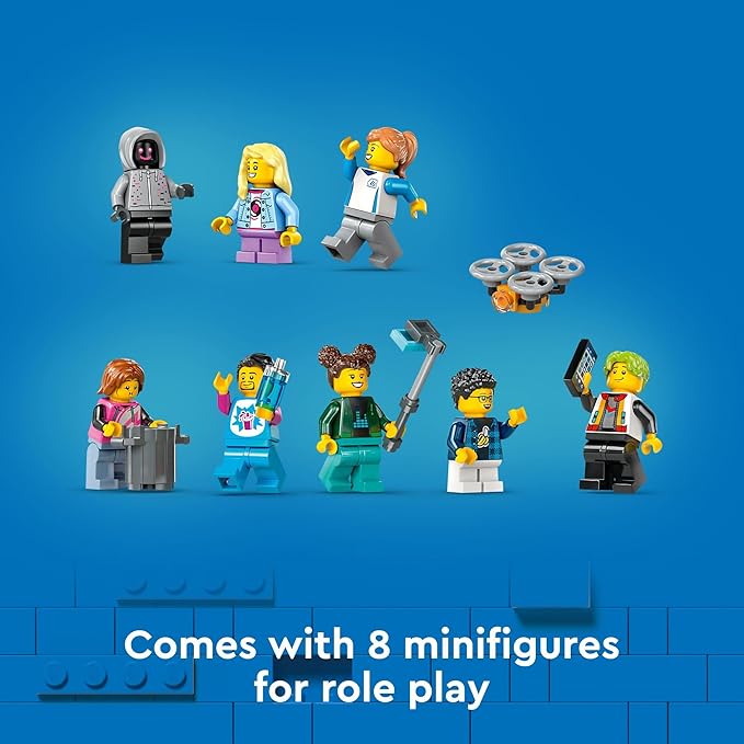 LEGO City Robot World Roller Coaster Building Set - Kids Engineering Toy with Posable Mech Suit for Boys & Girls Ages 8+ - Gift Ideas for Christmas - 60421