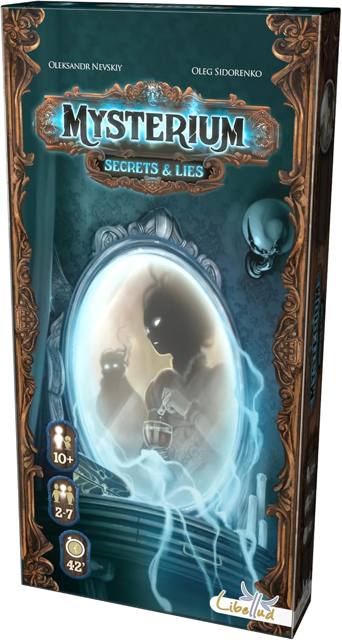 Asmodee Mysterium Secrets & Lies Board Game EXPANSION - Unravel New Mysteries Cooperative Family Fun for Kids & Adults Ages 10+ 2-7 Players 42 Minute Playtime