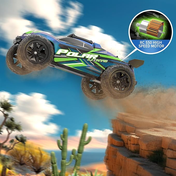 1:10 Big Rc Cars 18-InchFast Remote Control Car Trucks45+KM/H RC Off-Road Electric Truck Includes 2 Rechargeable 2600mAh Batteries Rc Cars for Adults & Boys