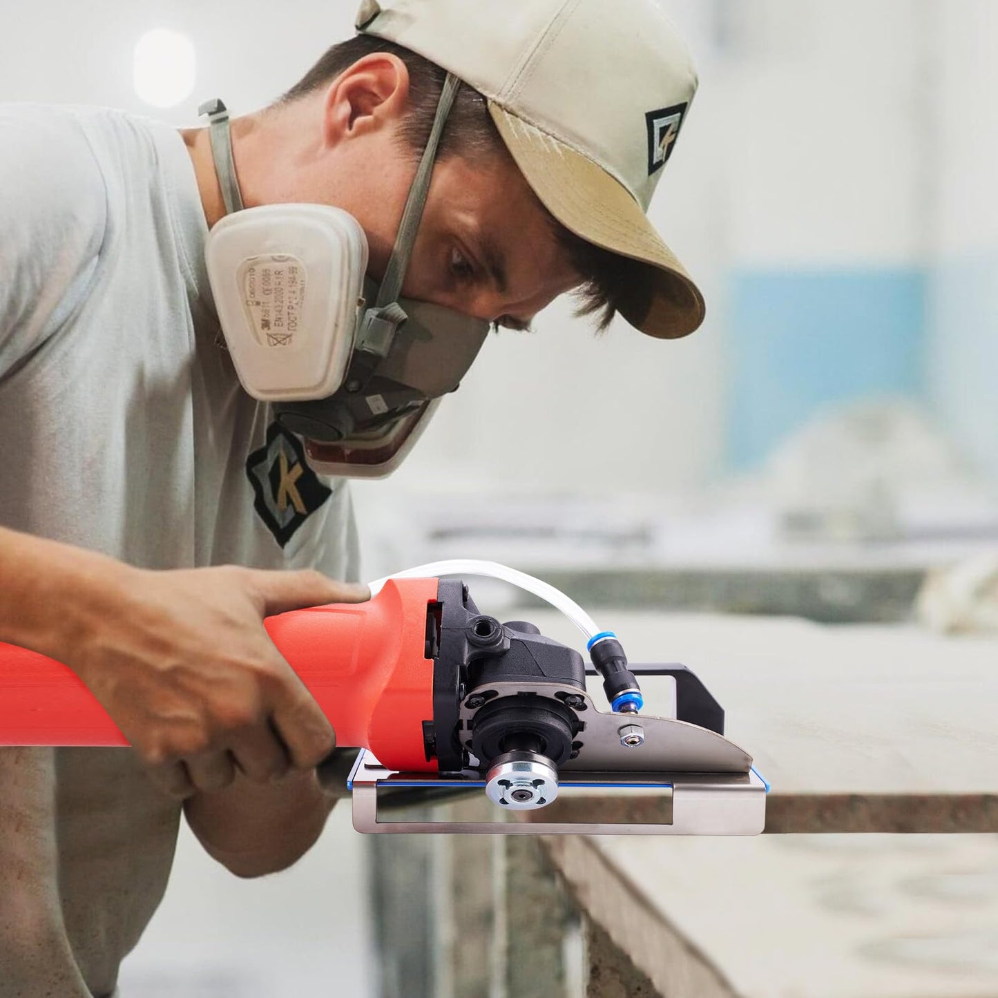 45 Degree Tile Chamfering Tool, Angle grinder stand for 45-degree chamfer cutting of ceramic tiles,It is applicable to the type 100 angle grinder and the angle can be adjusted.