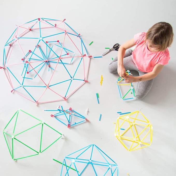 Strawbees Creature Creator Kit - Educational Connecting Toys for Makers & Families Building Toy Toolbox with Straws and Connectors for Creative STEM Exploration in Schools & Home Learning