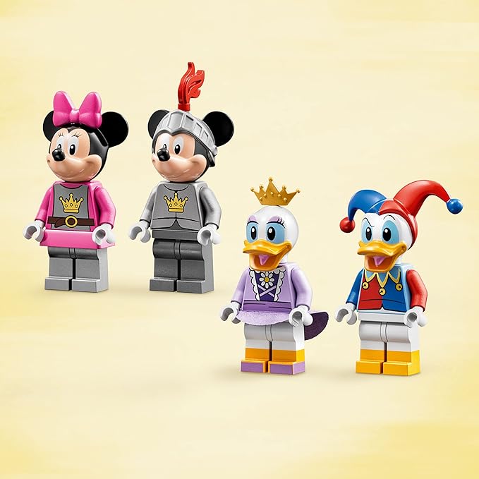 LEGO Disney Mickey and Friends Castle Defenders 10780 Buildable Toy with Minnie Daisy and Donald Duck Plus Dragon & Horse Toys for Kids 4 Plus Years Old