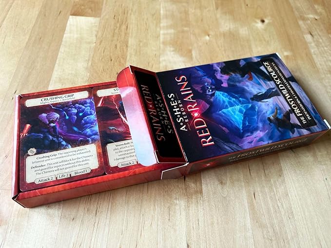 Plaid Hat Games Ashes Reborn: Red Rains Frostwild Scourge Expansion Decks – Phoenixborn & Chimera Set for 1-2 Players Ages 14+ – Requires Corpse of Viros & Master Set