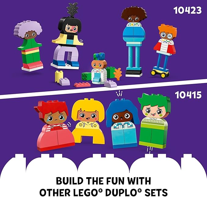 LEGO DUPLO My First Big Feelings & Emotions Interactive Toy Colored Building Bricks and 4 Characters Social and Emotional Play for Preschoolers 1 Year Old and Up 10415