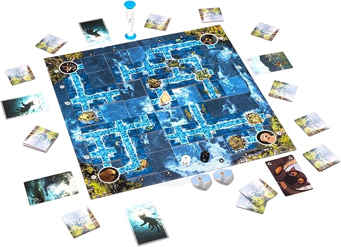 Flow: The Official Cooperative Board Game | Strategy Game for 1–4 Players Ages 8+ | Based on The Award-Winning Animated Film | Family & Solo Play | Survive The Flood Rescue Allies