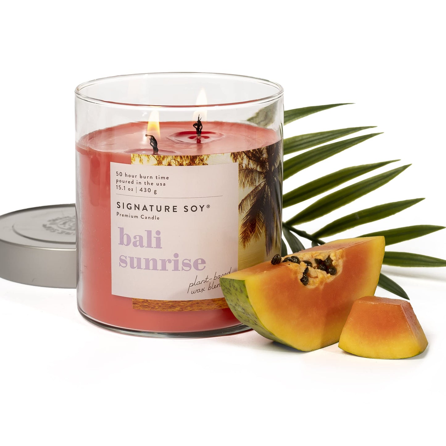 Signature Soy Lidded Bali Sunrise Scented Candle Large Jar