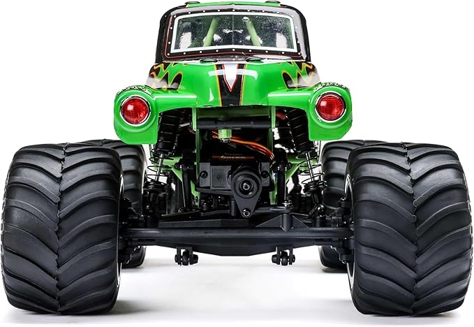Losi 1/18 Mini LMT Grave Digger 2S 4X4 RTR Brushed Monster Truck Battery & Charger Included Green LOS01026T1